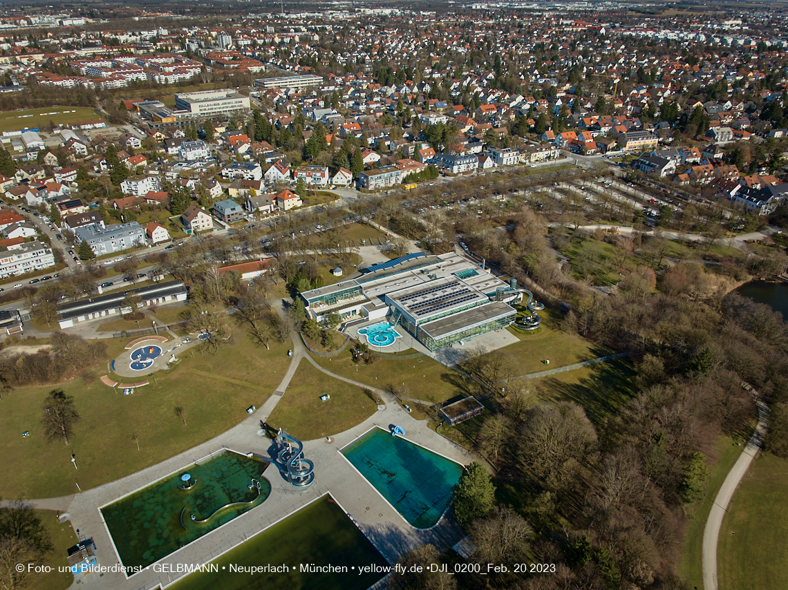 20.02.2023 - der Ostpark im zu warmen Februar 2023 in Neuperlach